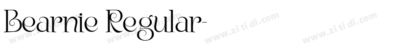 Bearnie Regular字体转换 Bearnie Regular字体转换